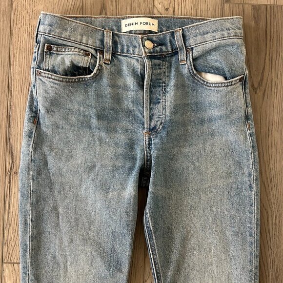 Denim Forum Denim - Denim Forum Yoko Mid Rise Skinny Jeans Size 27 28L Organic Cotton
